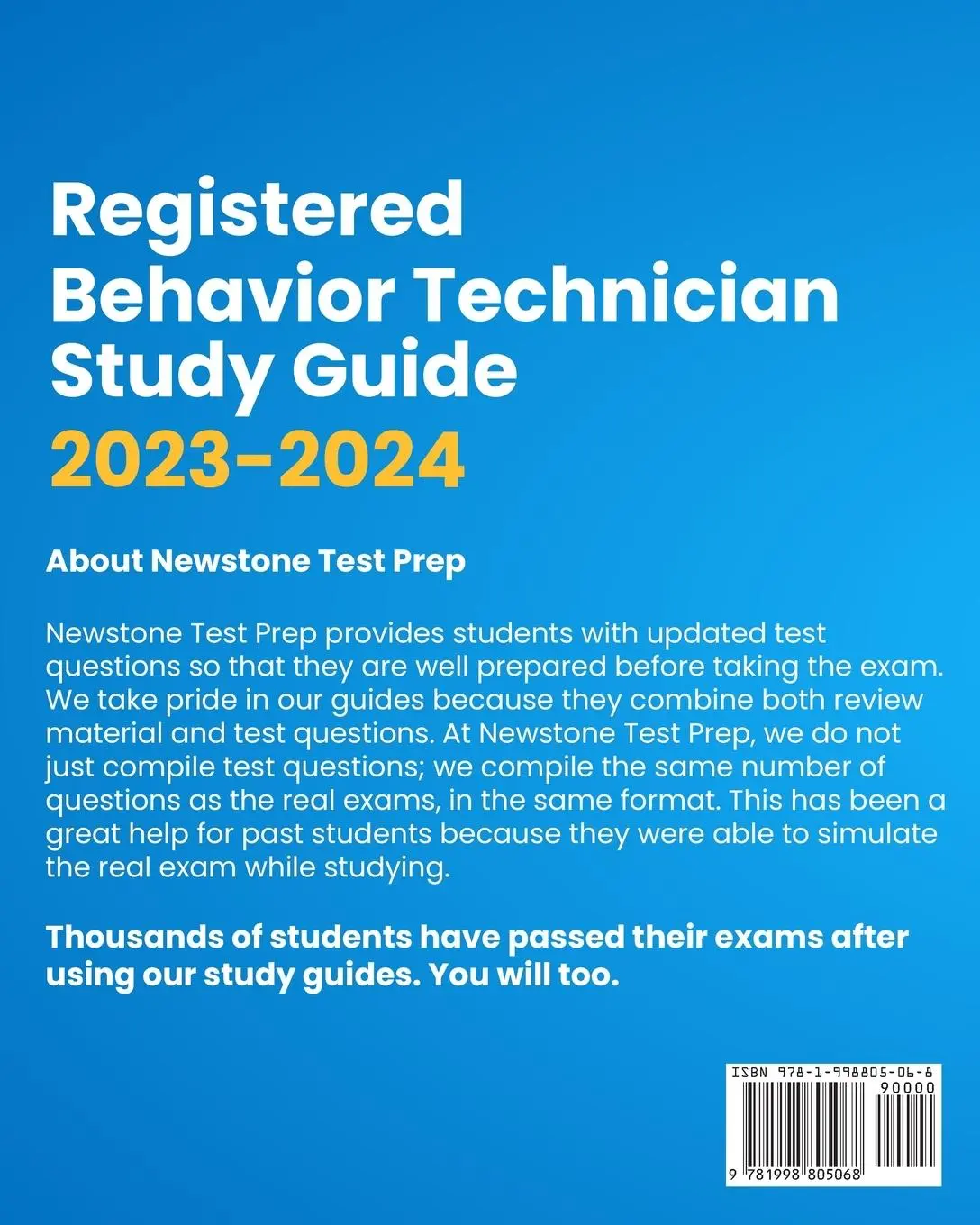 Rückseite: 9781998805068 | Registered Behavior Technician Study Guide 2023-2024 | Prep | Buch