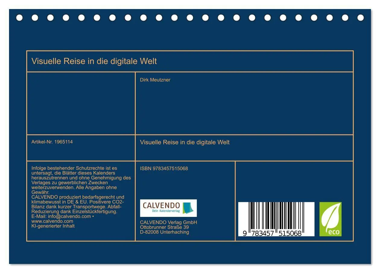 Bild: 9783457515068 | Visuelle Reise in die digitale Welt (Tischkalender 2026 DIN A5...