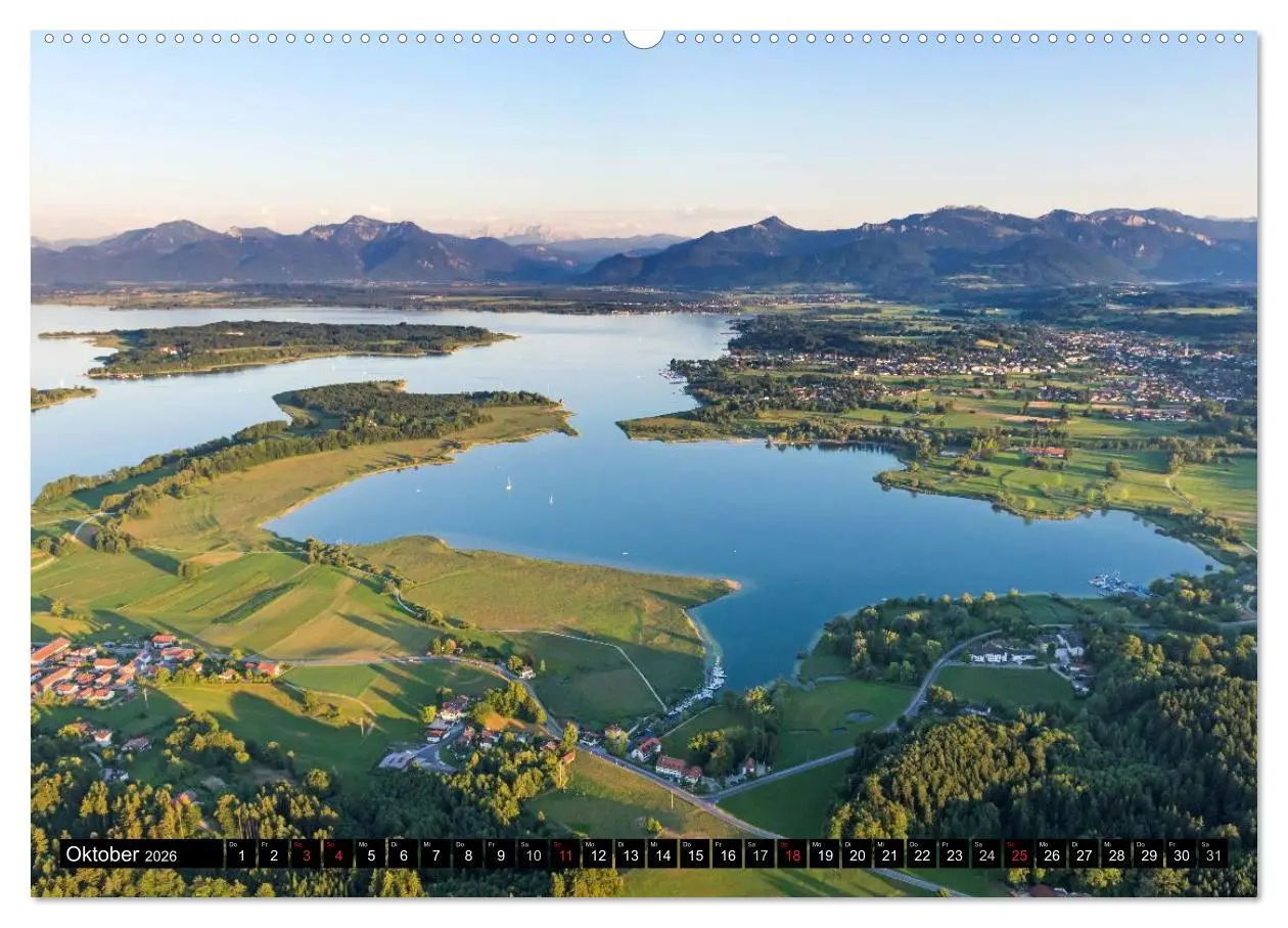 Bild: 9783516155068 | Der Chiemgau von oben (Wandkalender 2026 DIN A2 quer), CALVENDO...