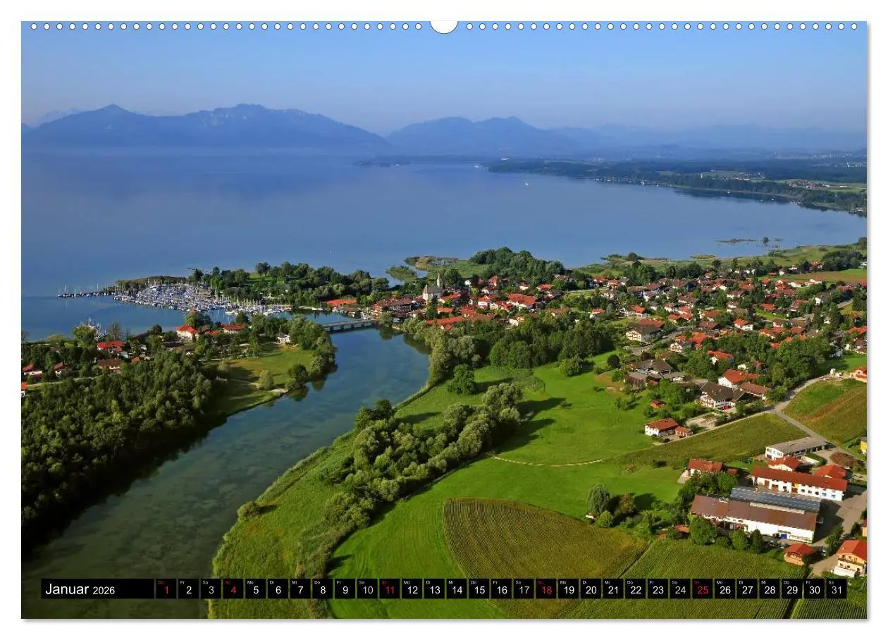 Bild: 9783516155068 | Der Chiemgau von oben (Wandkalender 2026 DIN A2 quer), CALVENDO...