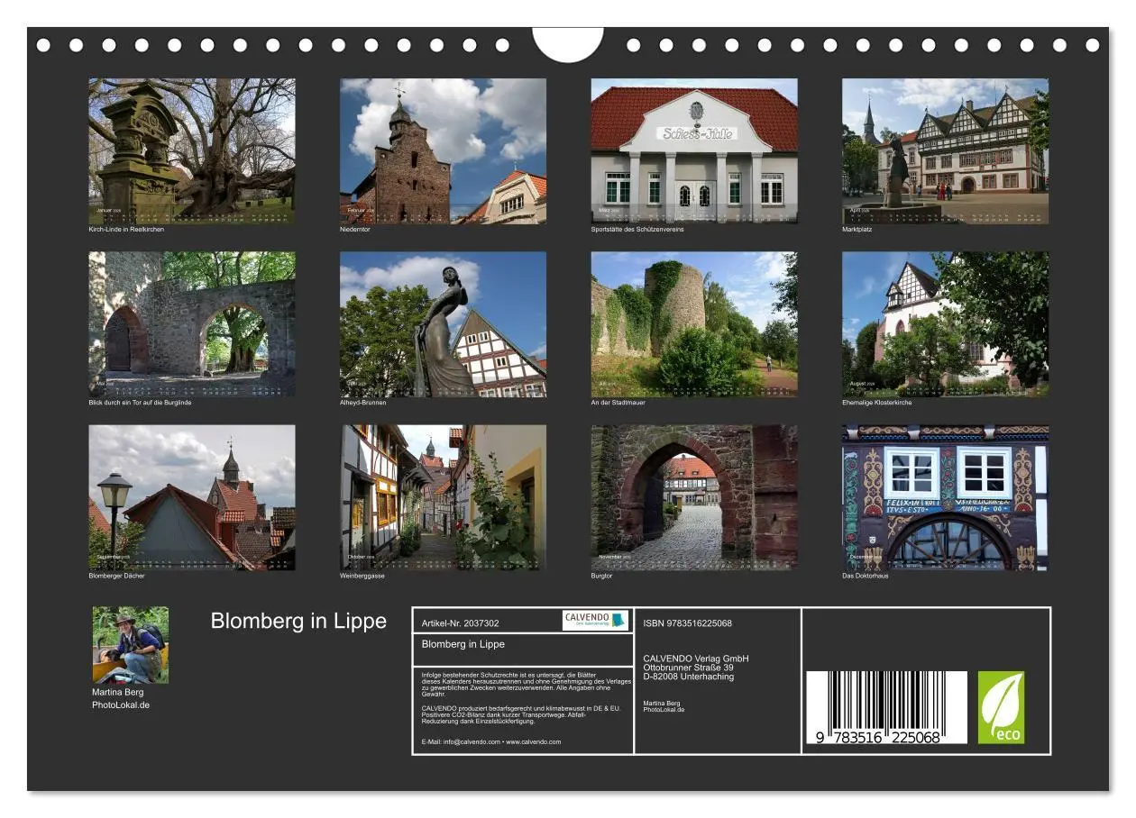 Bild: 9783516225068 | Blomberg in Lippe (Wandkalender 2026 DIN A4 quer), CALVENDO...