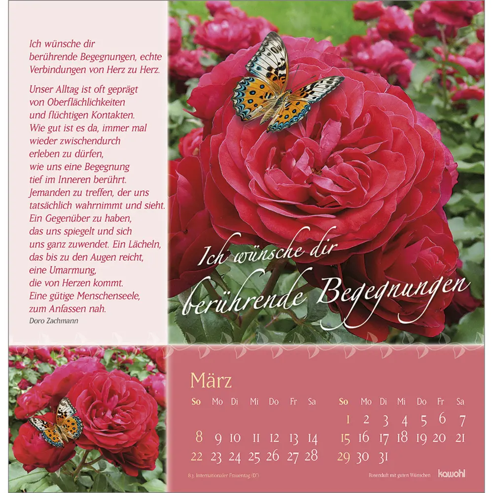 Bild: 9783754825068 | Rosenduft mit guten Wünschen 2026 | Doro Zachmann | Kalender | 14 S.
