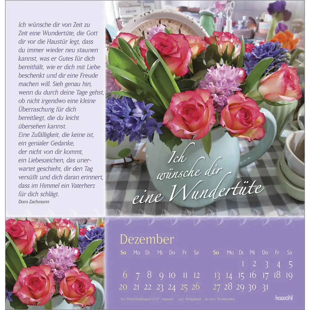 Bild: 9783754825068 | Rosenduft mit guten Wünschen 2026 | Doro Zachmann | Kalender | 14 S.