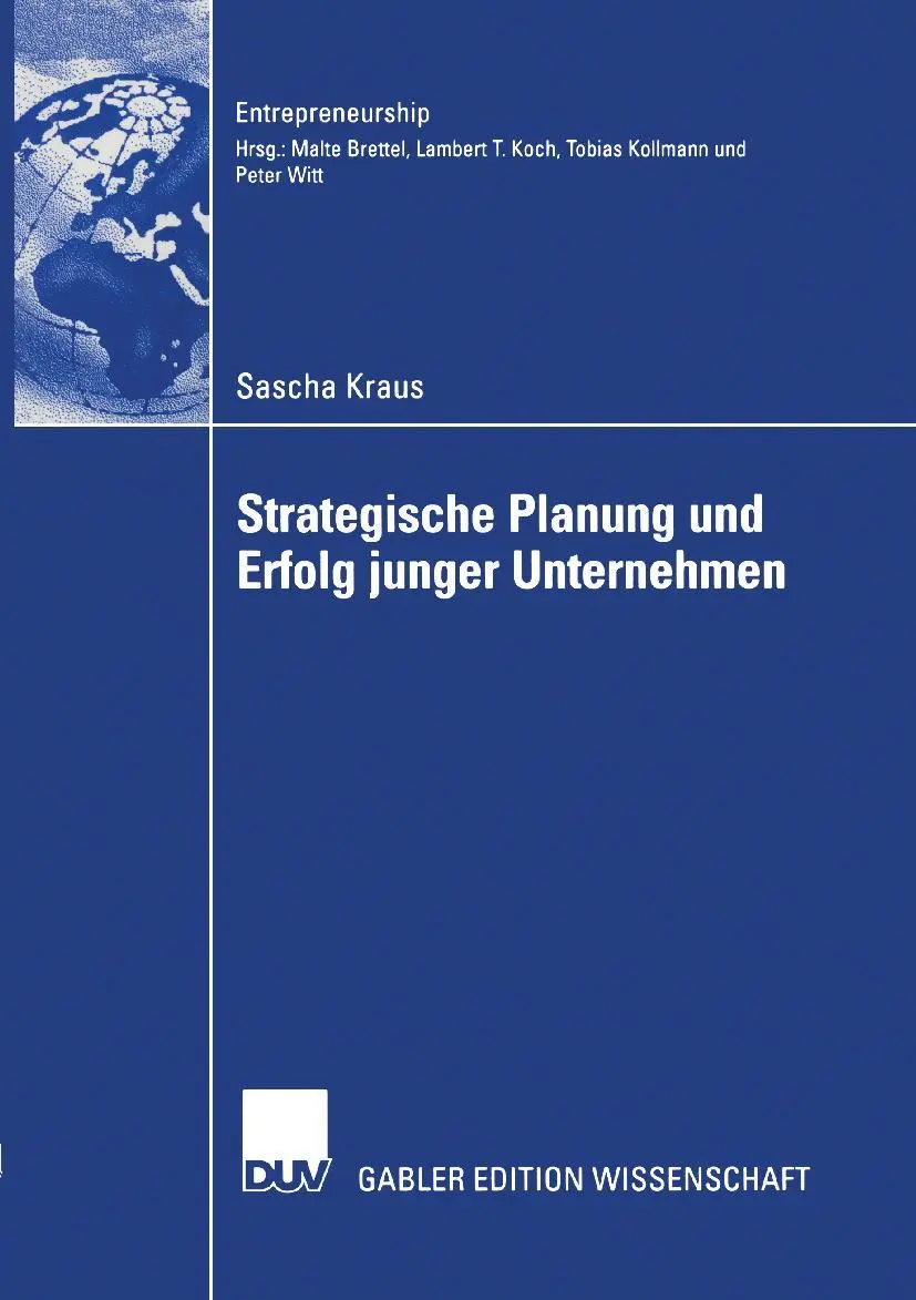 Cover: 9783835005068 | Strategische Planung und Erfolg junger Unternehmen | Sascha Kraus