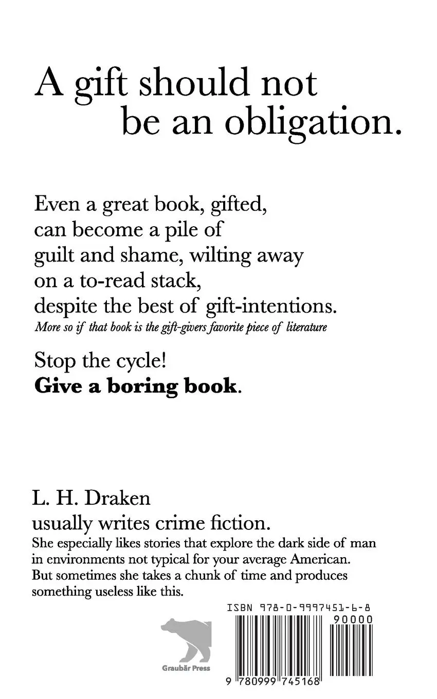 Rückseite: 9780999745168 | A Rather Boring Book | L. H. Draken | Taschenbuch | Englisch | 2020