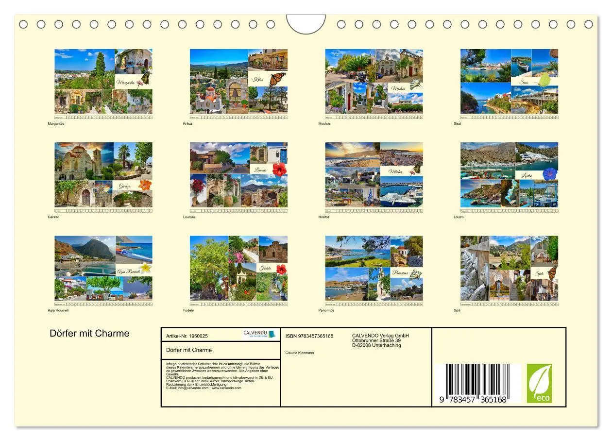 Bild: 9783457365168 | Dörfer mit Charme (Wandkalender 2026 DIN A4 quer), CALVENDO...