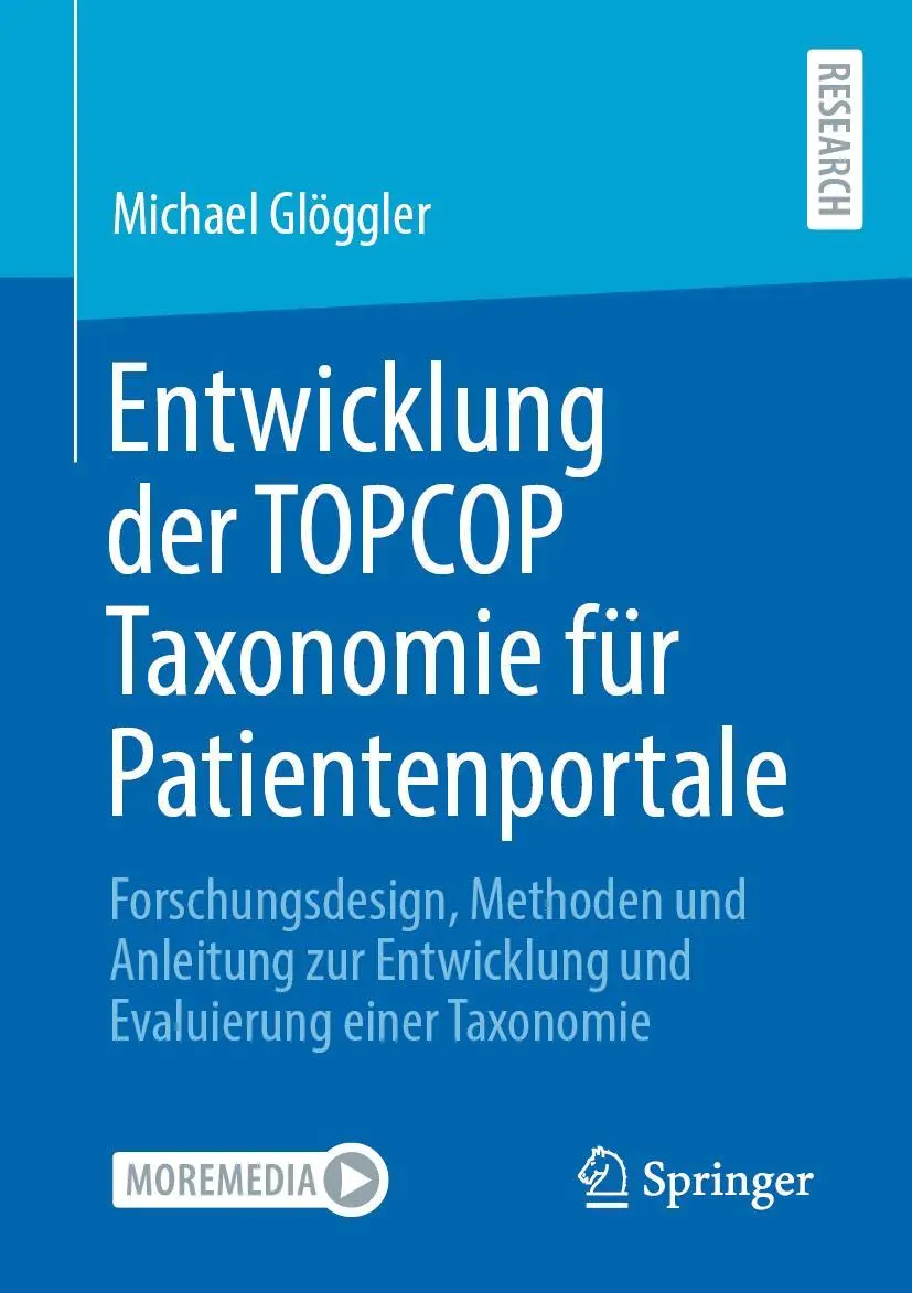 Cover: 9783658405168 | Entwicklung der TOPCOP Taxonomie für Patientenportale | Glöggler