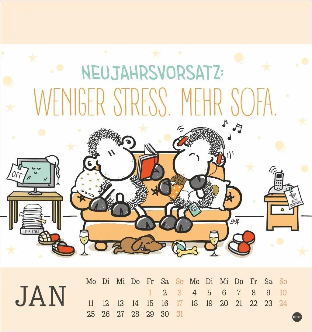 Bild: 9783756415168 | sheepworld Postkartenkalender 2027 | Heye | Kalender | Spiralbindung