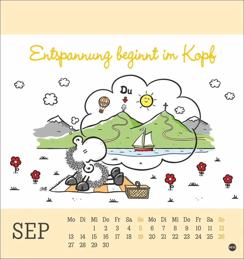 Bild: 9783756415168 | sheepworld Postkartenkalender 2027 | Heye | Kalender | Spiralbindung