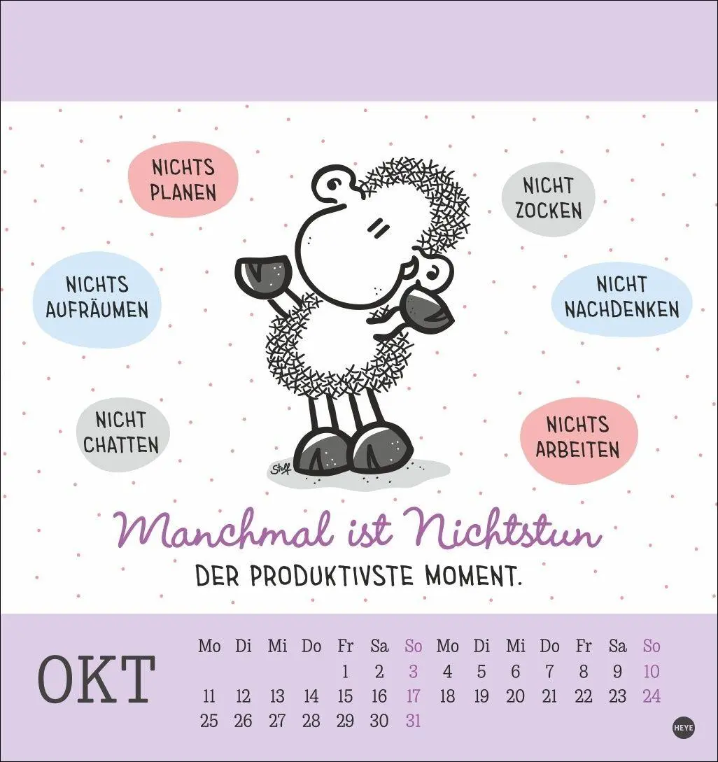 Bild: 9783756415168 | sheepworld Postkartenkalender 2027 | Heye | Kalender | Spiralbindung