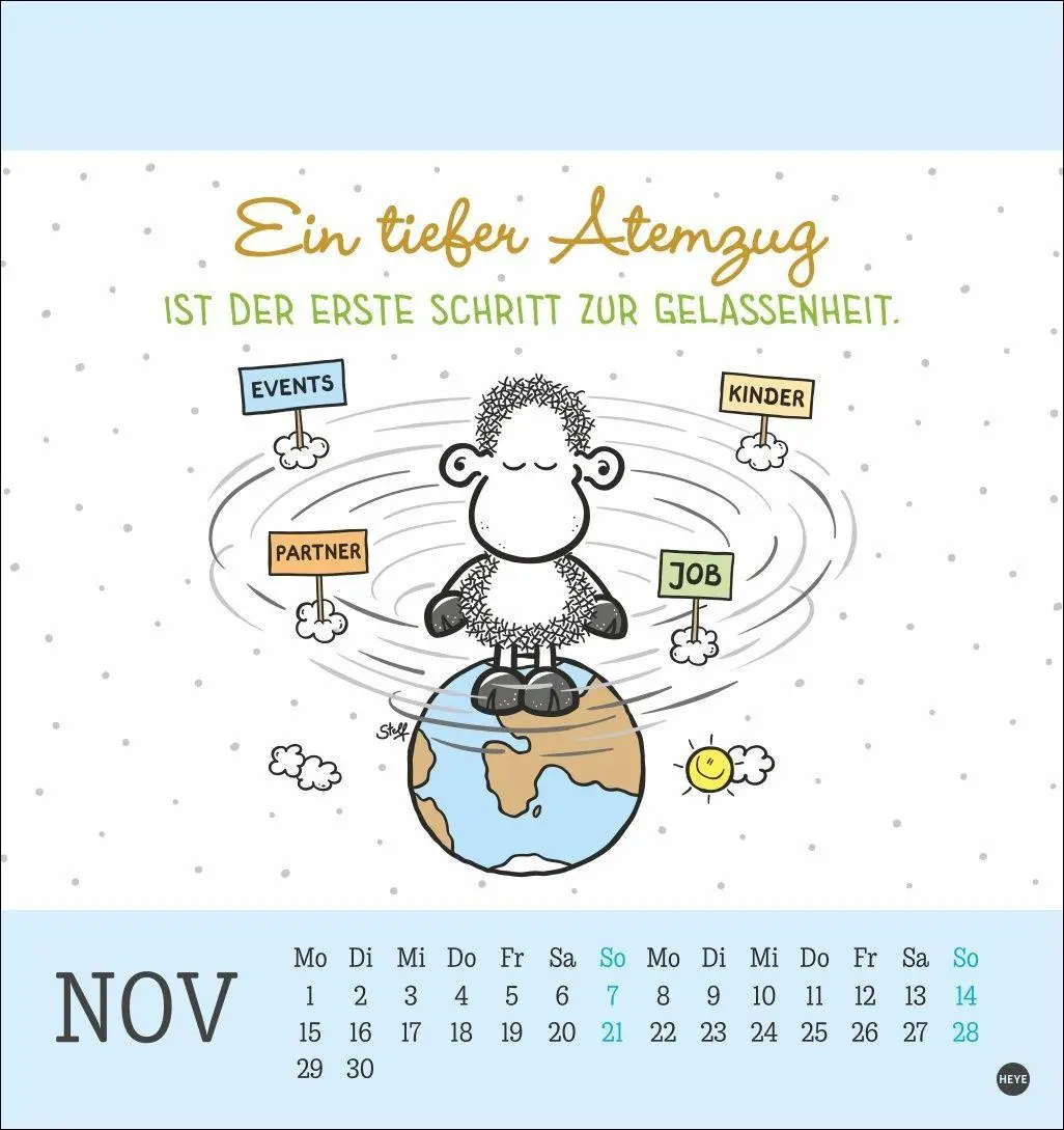 Bild: 9783756415168 | sheepworld Postkartenkalender 2027 | Heye | Kalender | Spiralbindung