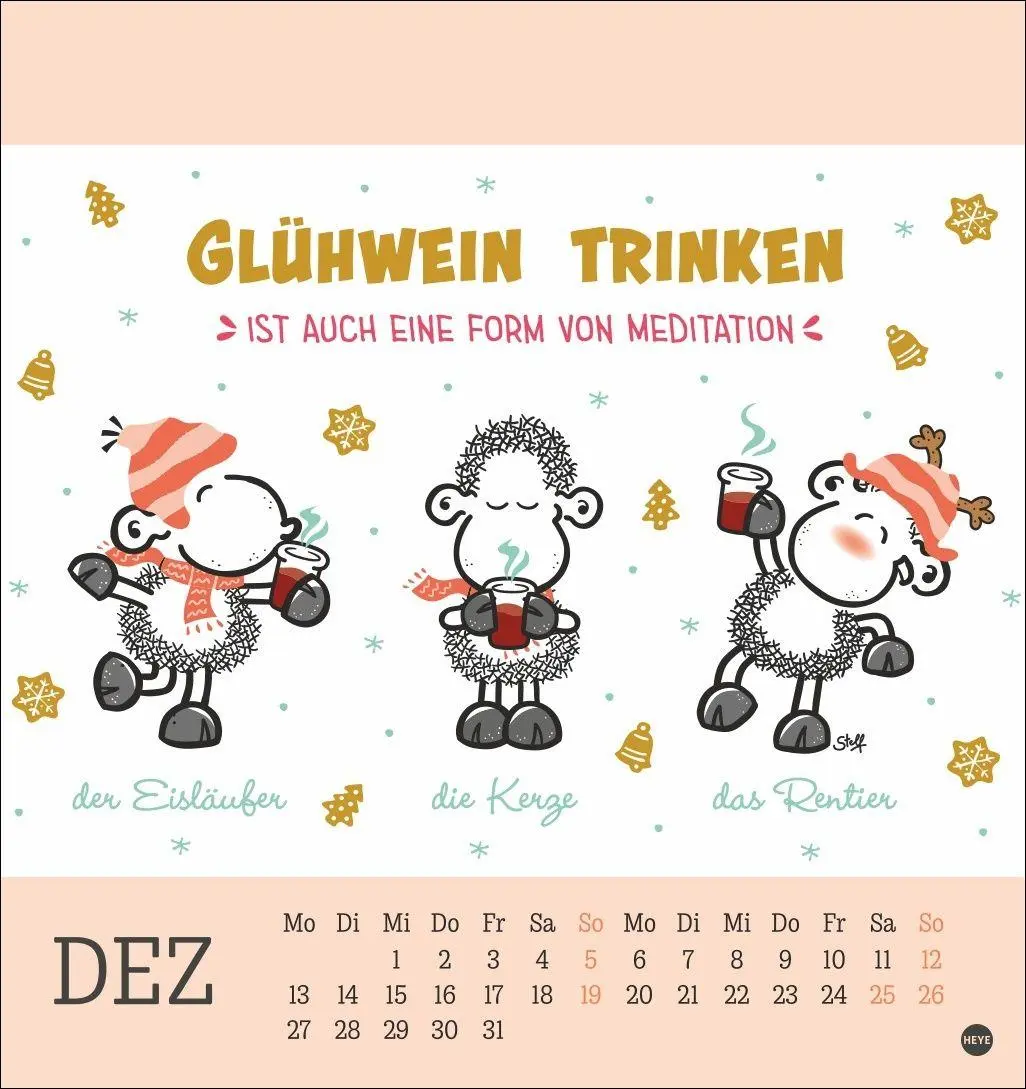 Bild: 9783756415168 | sheepworld Postkartenkalender 2027 | Heye | Kalender | Spiralbindung
