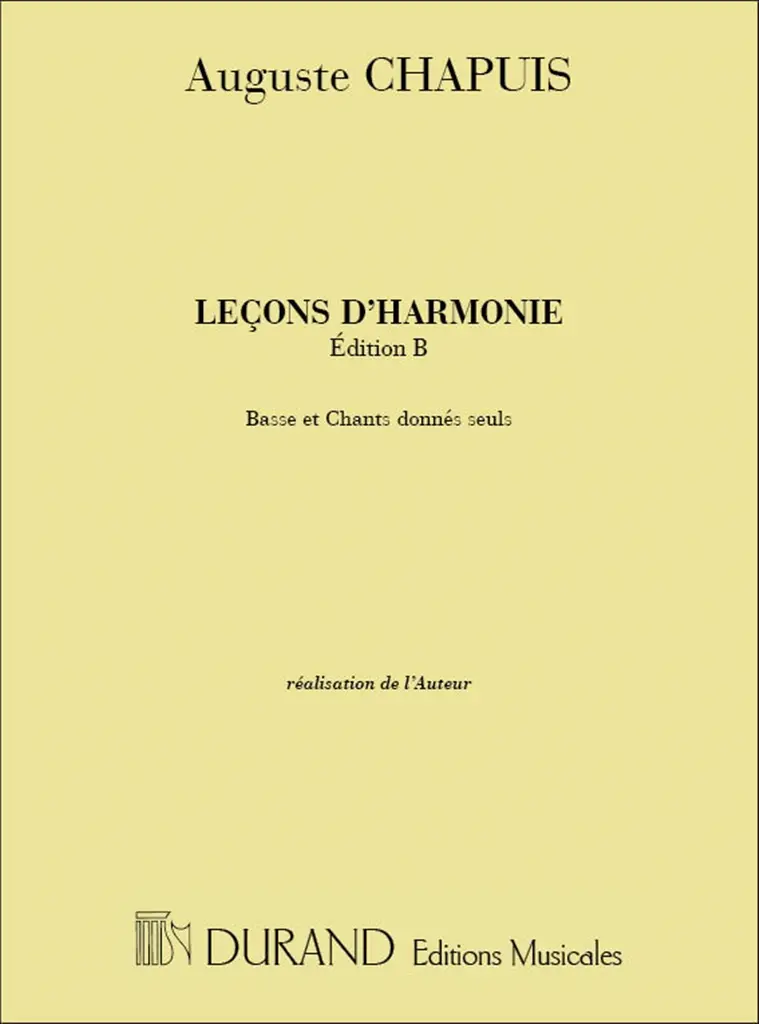 Cover: 9790044035168 | Lecons D'Harmonie - Edition B | Auguste Chapuis | Buch