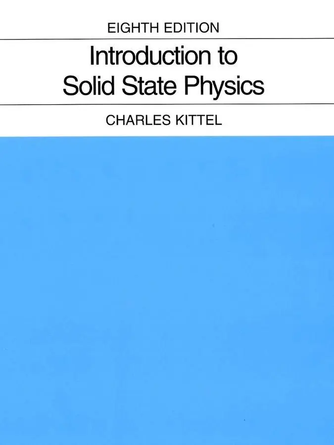 Wiley Introduction To Solid State Physics