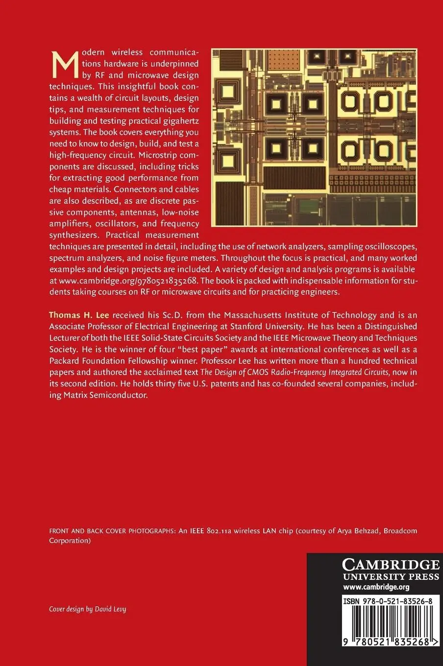Rückseite: 9780521835268 | Planar Microwave Engineering | Thomas H. Lee (u. a.) | Buch | Gebunden