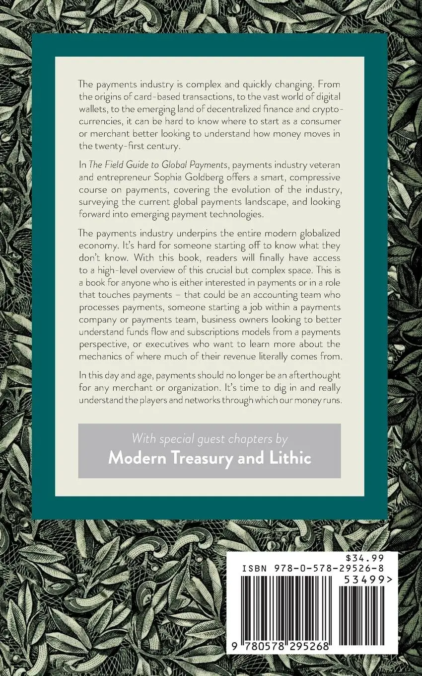 Rückseite: 9780578295268 | The Field Guide to Global Payments | Sophia Goldberg | Taschenbuch