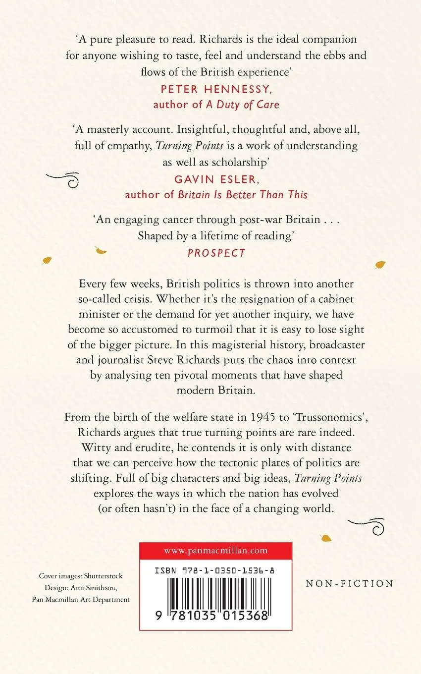 Rückseite: 9781035015368 | Turning Points | Crisis and Change in Modern Britain | Steve Richards