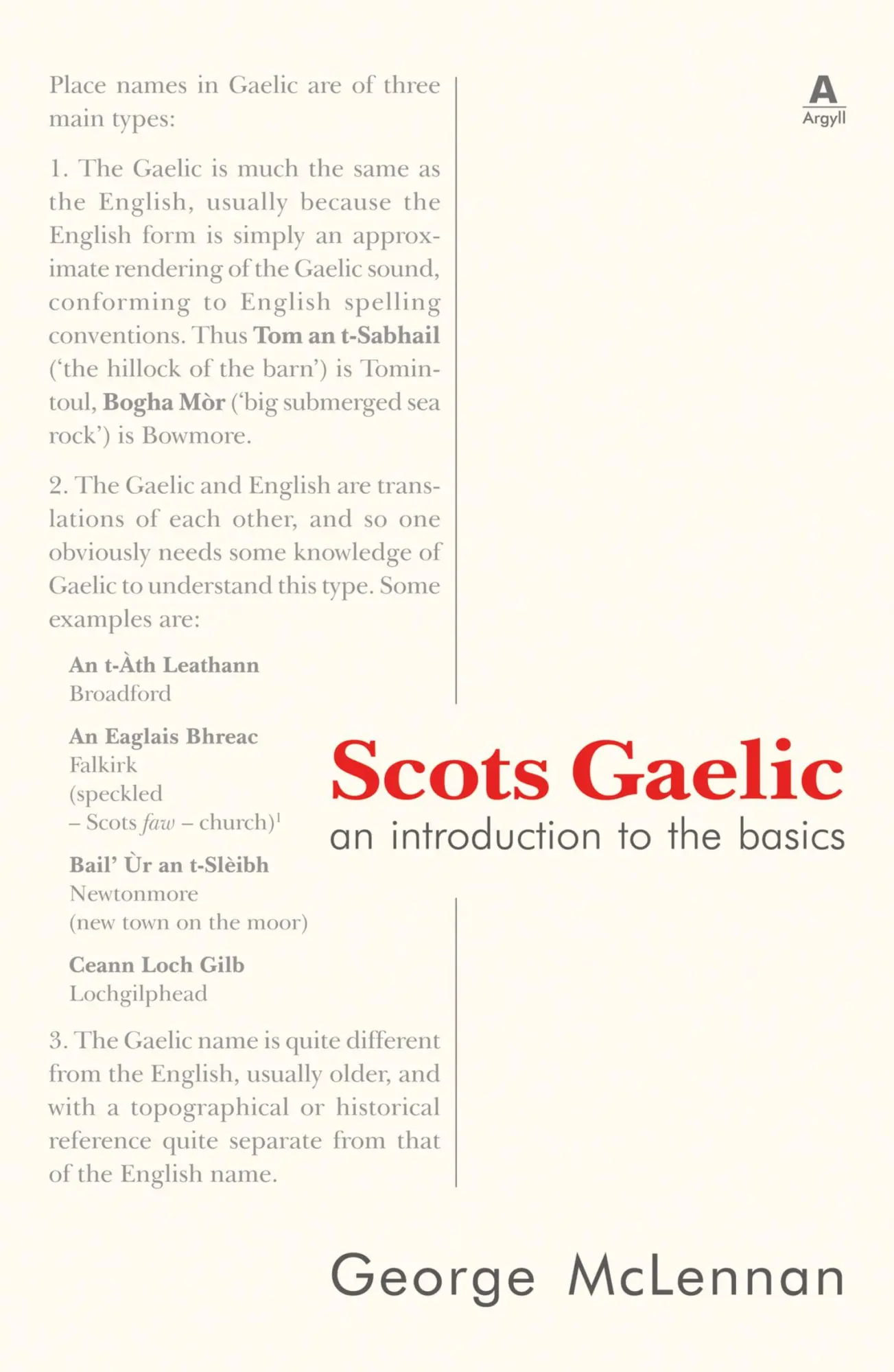 Cover: 9781907165368 | Scots Gaelic | an introduction to the basics | George McLennan | Buch