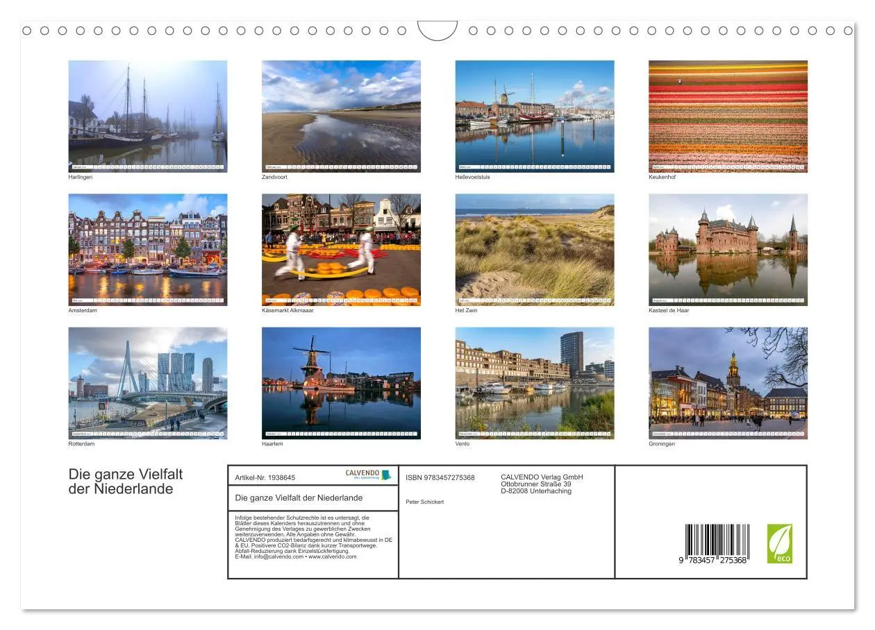 Bild: 9783457275368 | Die ganze Vielfalt der Niederlande (Wandkalender 2026 DIN A3 quer),...