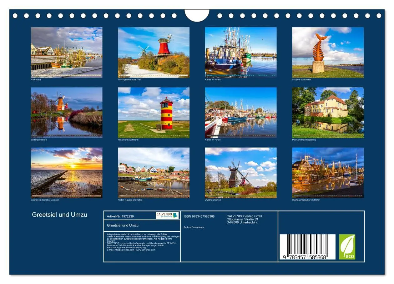 Bild: 9783457585368 | Greetsiel und Umzu (Wandkalender 2026 DIN A4 quer), CALVENDO...
