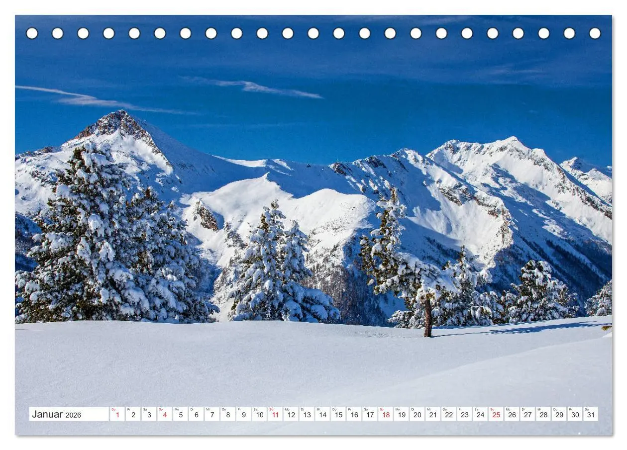 Bild: 9783457725368 | Tweng und Obertauern (Tischkalender 2026 DIN A5 quer), CALVENDO...