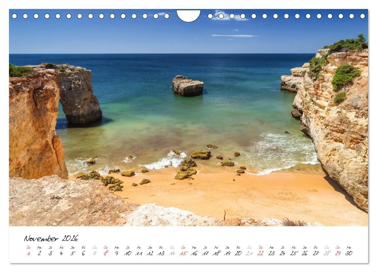 Bild: 9783516125368 | Portugals Süden - Die Algarve (Wandkalender 2026 DIN A4 quer),...