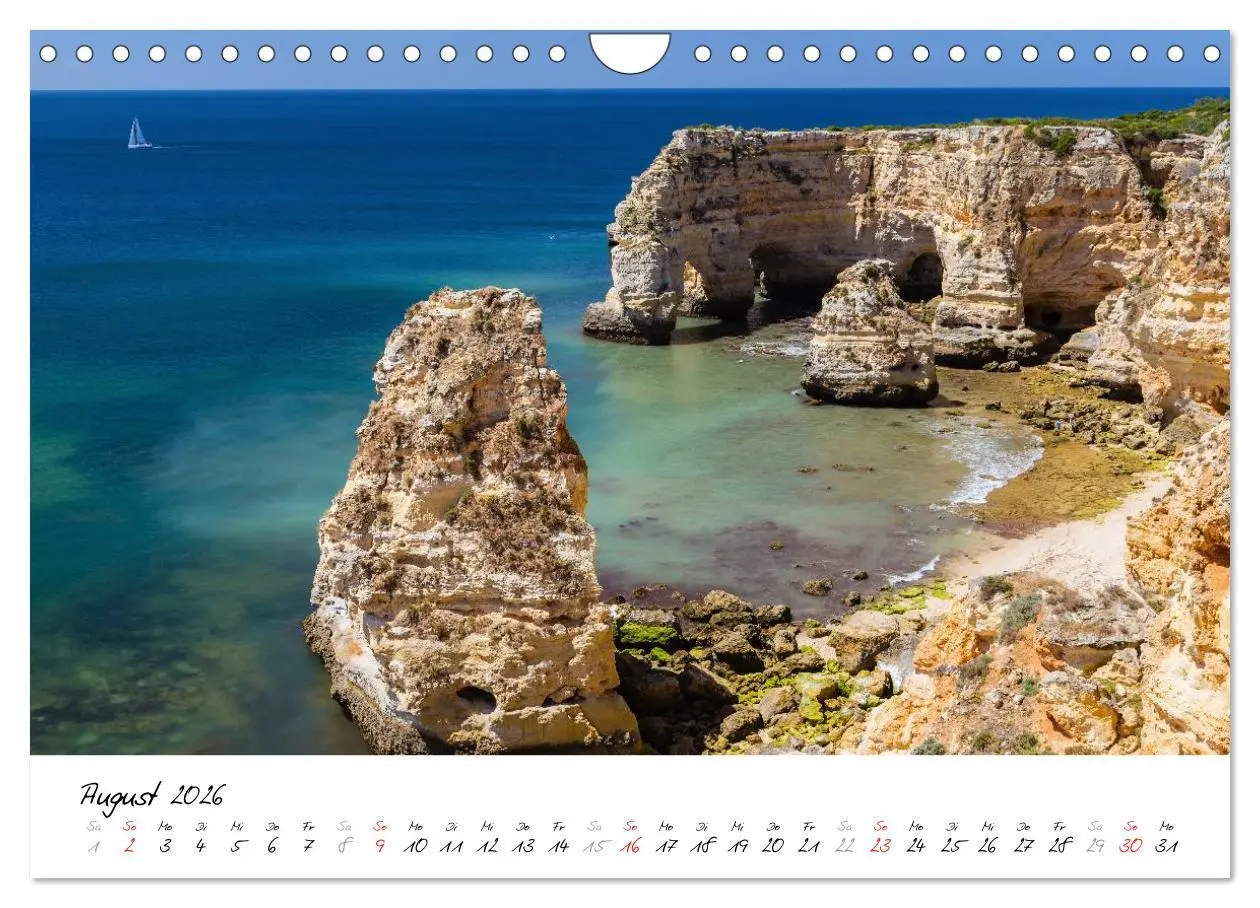 Bild: 9783516125368 | Portugals Süden - Die Algarve (Wandkalender 2026 DIN A4 quer),...