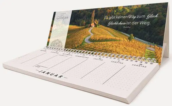 Bild: 9783819305368 | Tischquerkalender Trend Lebensweisheiten 2027 | Korsch Verlag | 128 S.