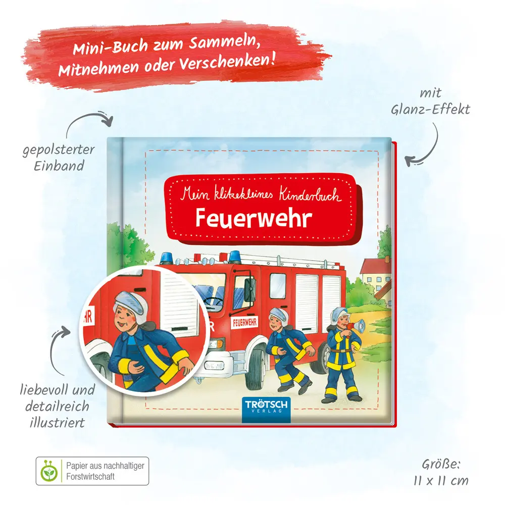 Bild: 9783965525368 | Trötsch Geschichtenbuch Mein klitzekleines Kinderbuch Feuerwehr | KG
