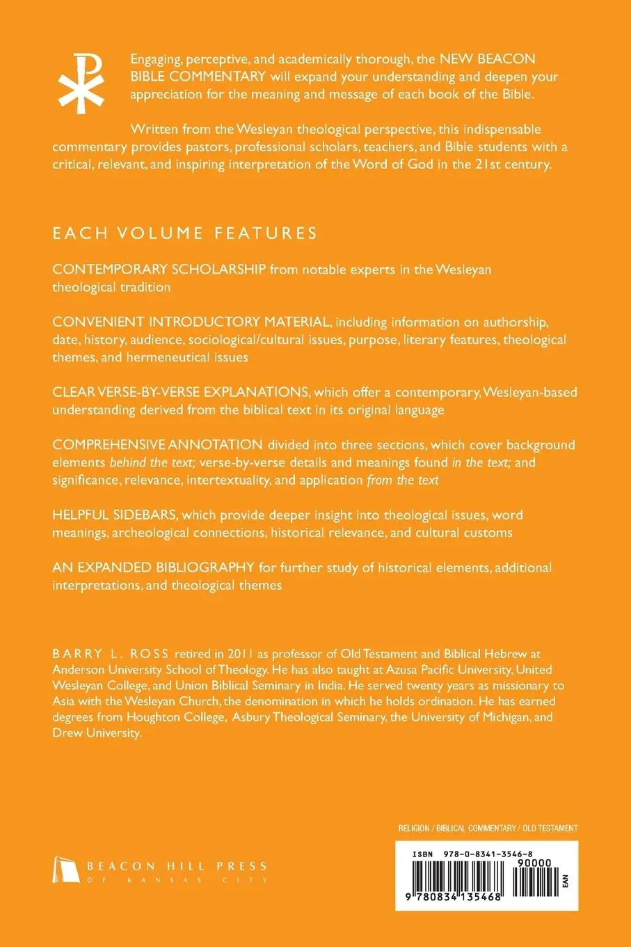 Rückseite: 9780834135468 | Nbbc, Isaiah 1-39 | A Commentary in the Wesleyan Tradition | Ross