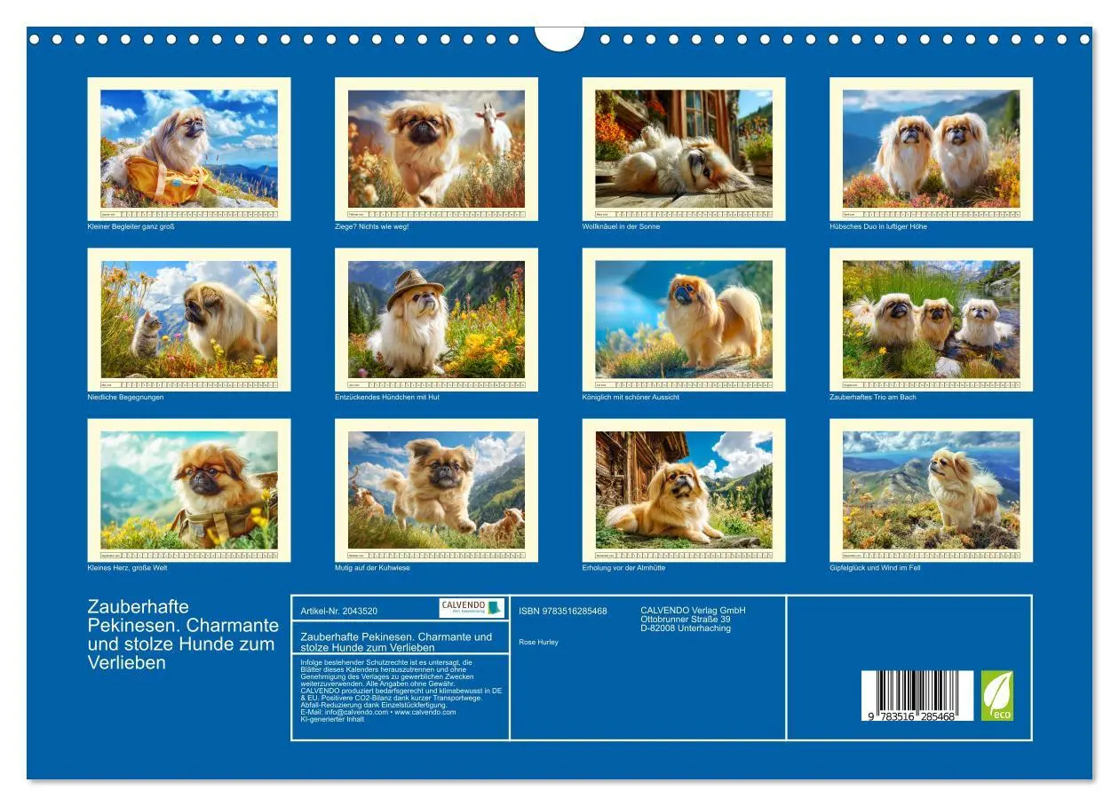 Bild: 9783516285468 | Zauberhafte Pekinesen. Charmante und stolze Hunde zum Verlieben...