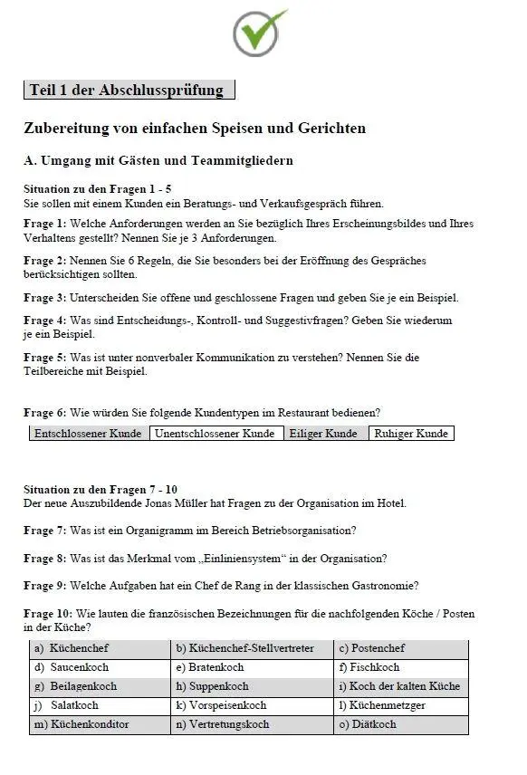 Bild: 9783943665468 | Top Prüfung Koch / Köchin - 450 Übungsaufgaben für die...