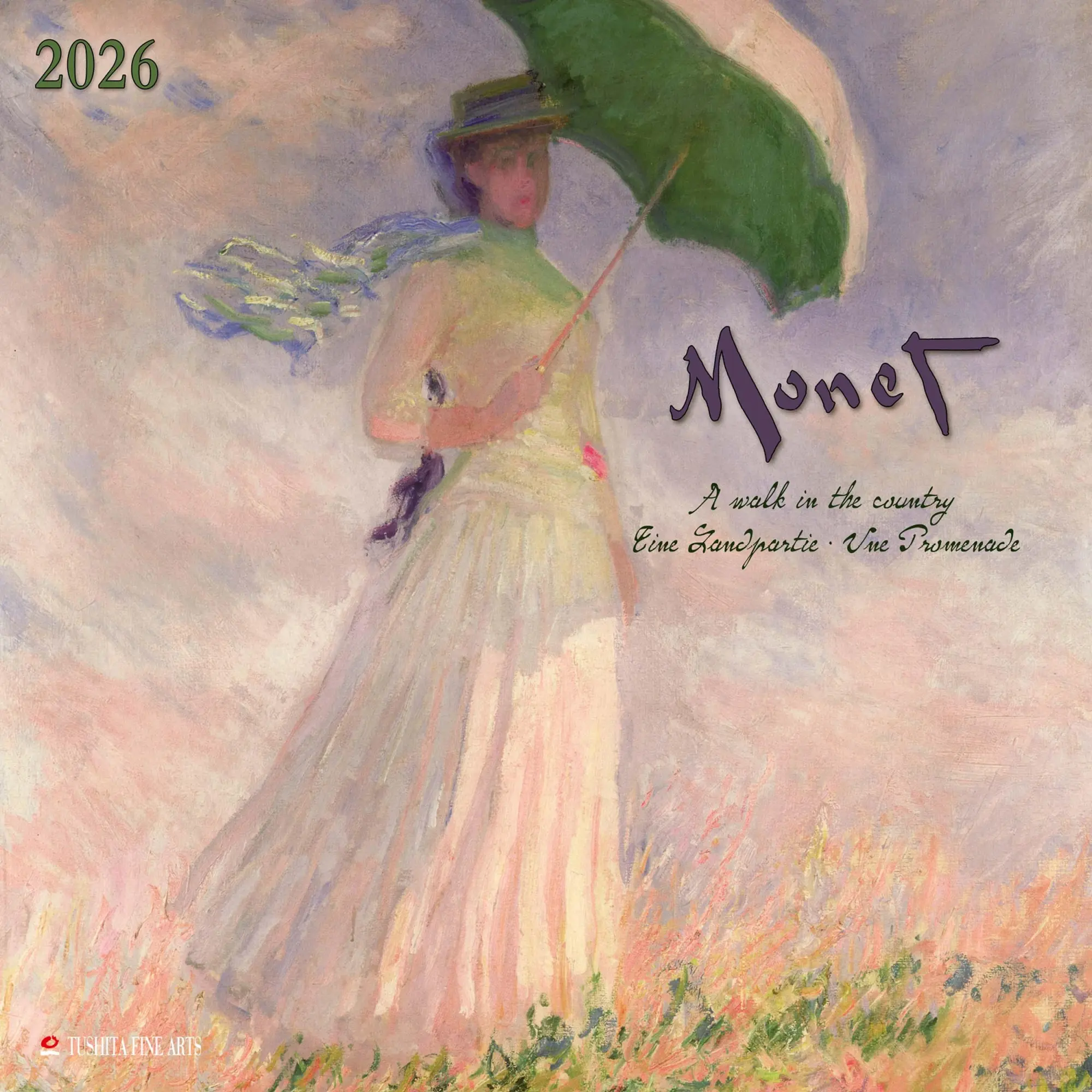 Cover: 9783959295468 | Claude Monet - A Walk in the Country 2026 | Kalender 2026 | Kalender