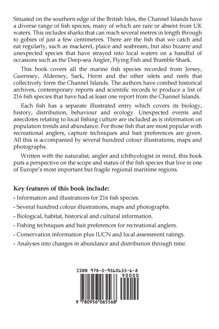 Rückseite: 9780956065568 | Marine Fish of the Channel Islands | Paul Chambers (u. a.) | Buch