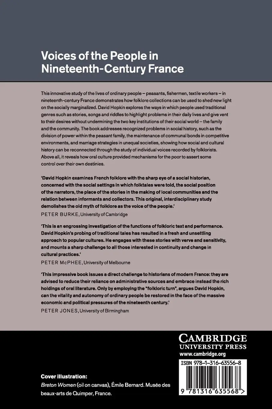 Rückseite: 9781316635568 | Voices of the People in Nineteenth-Century France | David Hopkin