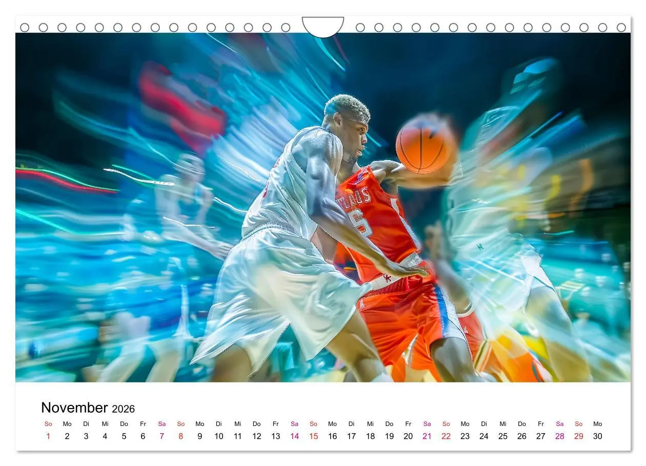 Bild: 9783457325568 | Basketball Erlebnisse (Wandkalender 2026 DIN A4 quer), CALVENDO...