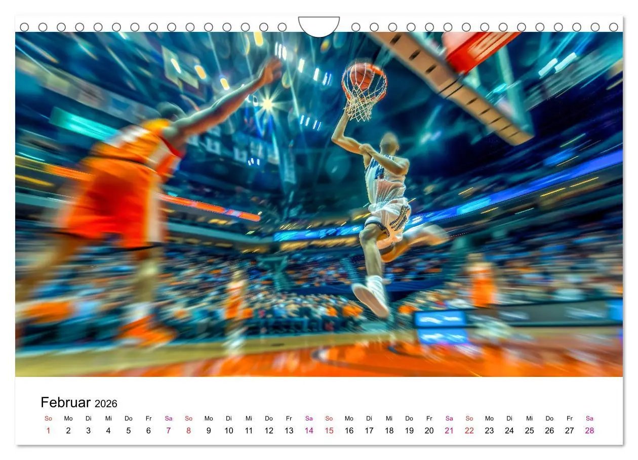 Bild: 9783457325568 | Basketball Erlebnisse (Wandkalender 2026 DIN A4 quer), CALVENDO...