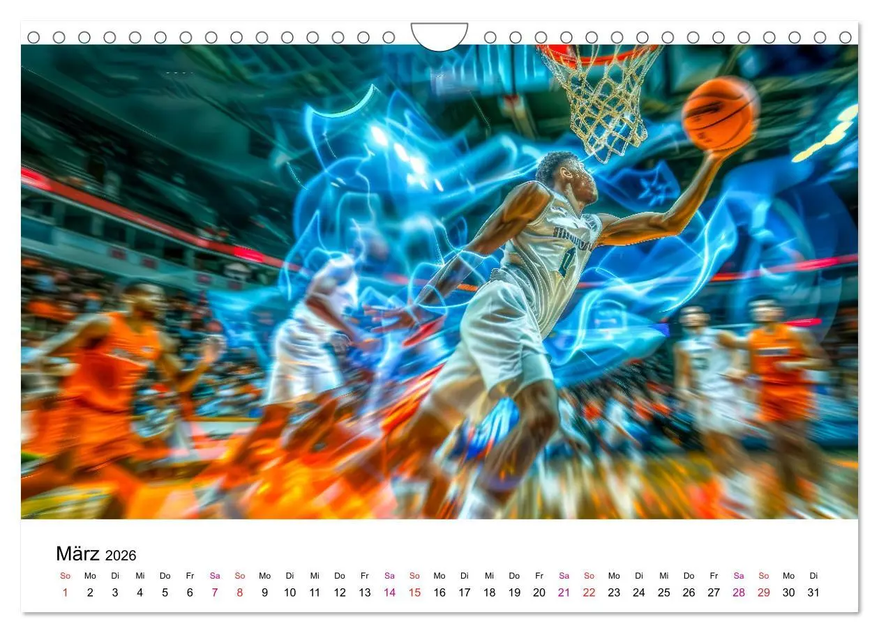 Bild: 9783457325568 | Basketball Erlebnisse (Wandkalender 2026 DIN A4 quer), CALVENDO...