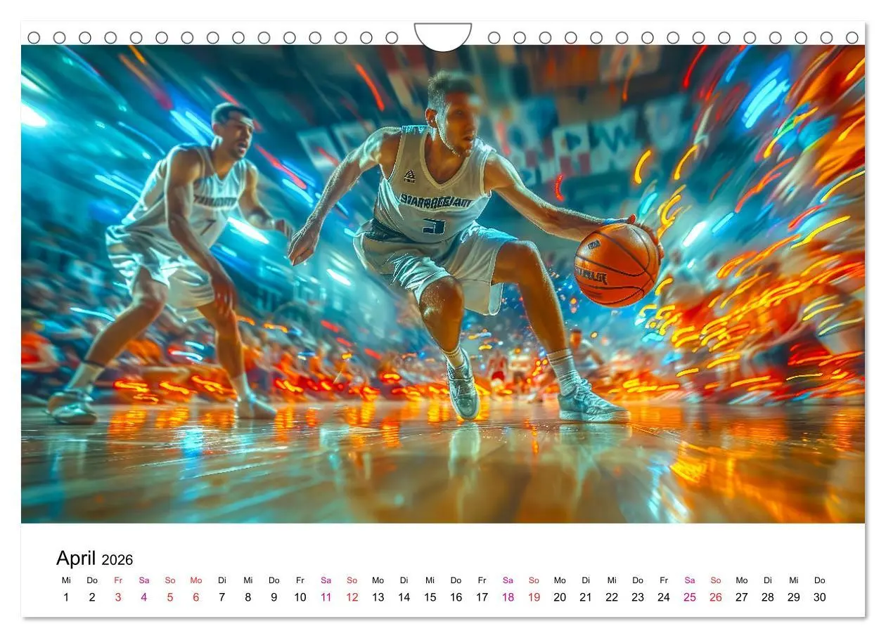Bild: 9783457325568 | Basketball Erlebnisse (Wandkalender 2026 DIN A4 quer), CALVENDO...