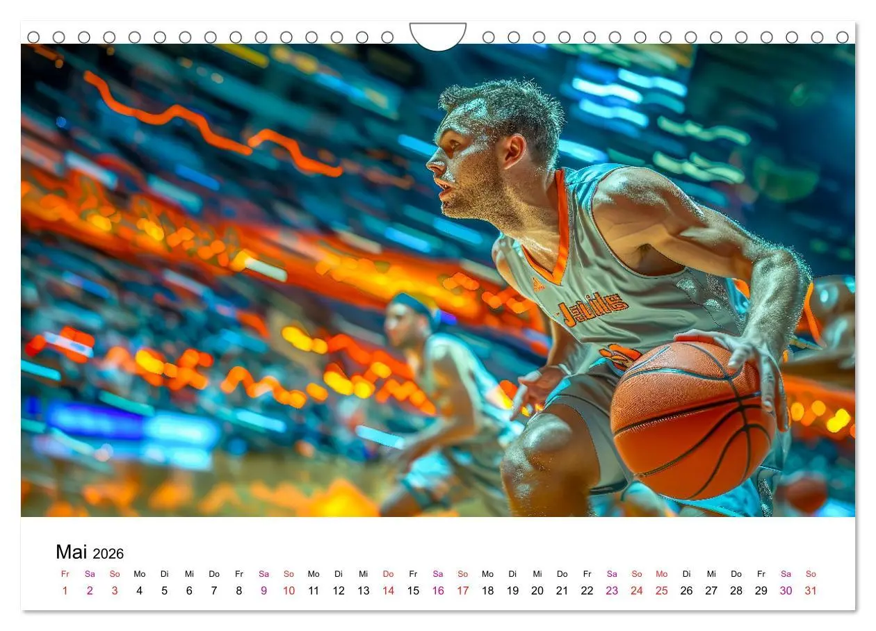 Bild: 9783457325568 | Basketball Erlebnisse (Wandkalender 2026 DIN A4 quer), CALVENDO...