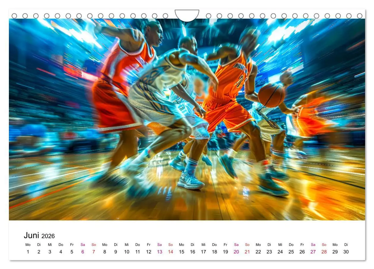 Bild: 9783457325568 | Basketball Erlebnisse (Wandkalender 2026 DIN A4 quer), CALVENDO...