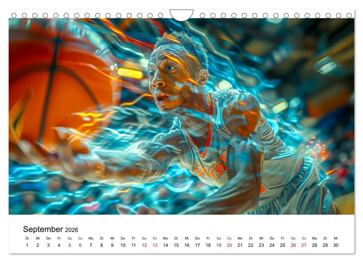 Bild: 9783457325568 | Basketball Erlebnisse (Wandkalender 2026 DIN A4 quer), CALVENDO...