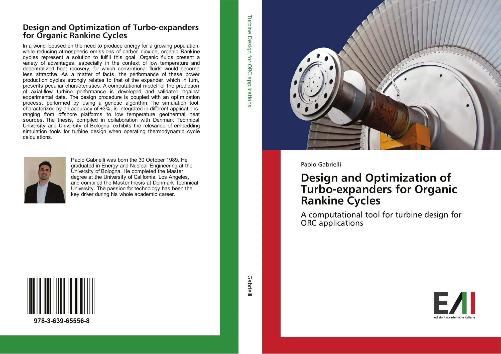 Cover: 9783639655568 | Design and Optimization of Turbo-expanders for Organic Rankine Cycles
