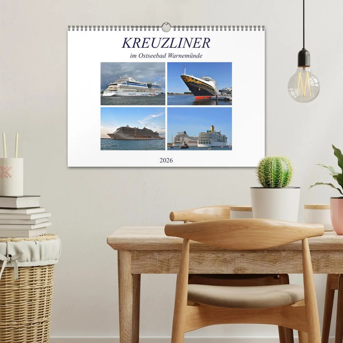 Bild: 9783457625668 | KREUZLINER im Ostseebad Warnemünde (Wandkalender 2026 DIN A3 quer),...