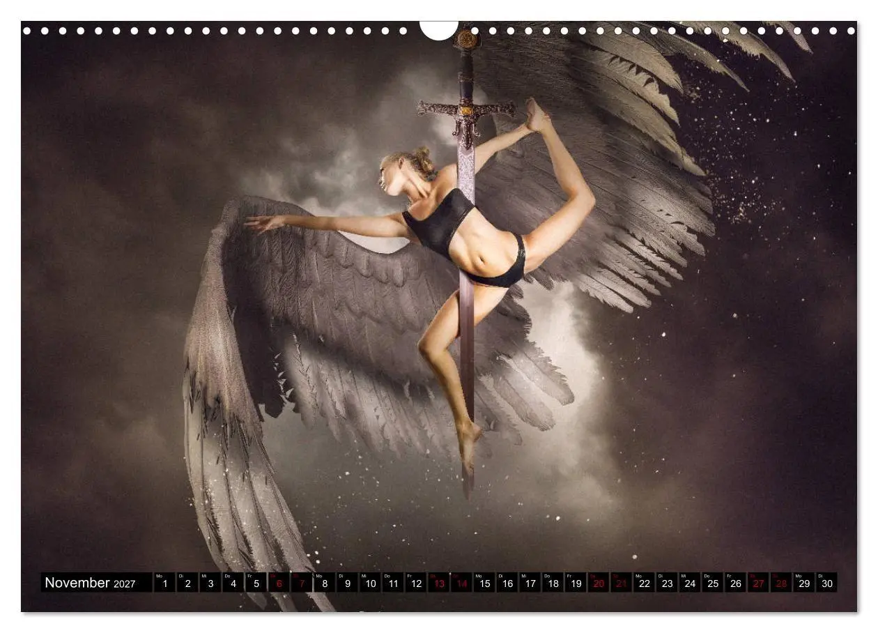 Bild: 9783569805668 | Pole Dance Engel (Wandkalender 2027 DIN A3 quer), CALVENDO...