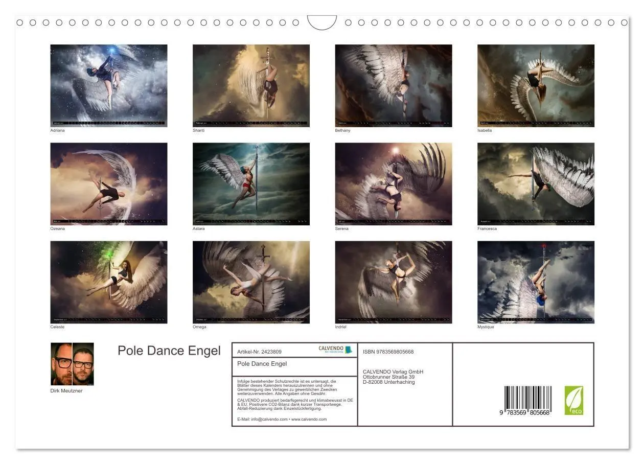 Bild: 9783569805668 | Pole Dance Engel (Wandkalender 2027 DIN A3 quer), CALVENDO...