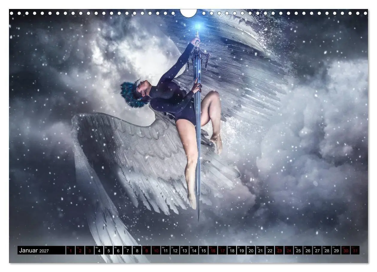 Bild: 9783569805668 | Pole Dance Engel (Wandkalender 2027 DIN A3 quer), CALVENDO...