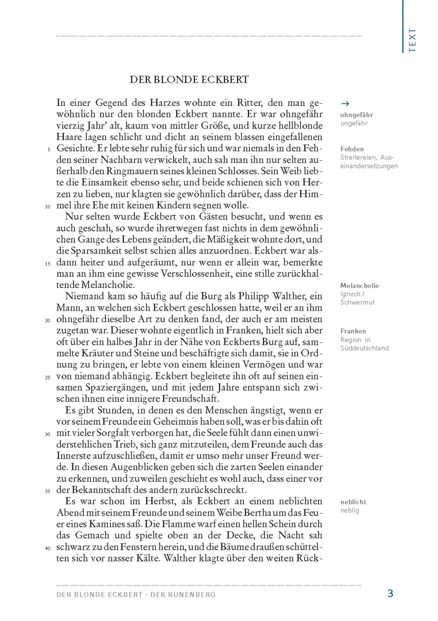 Bild: 9783804425668 | Der blonde Eckbert / Der Runenberg (Textausgabe) | Ludwig Tieck | Buch