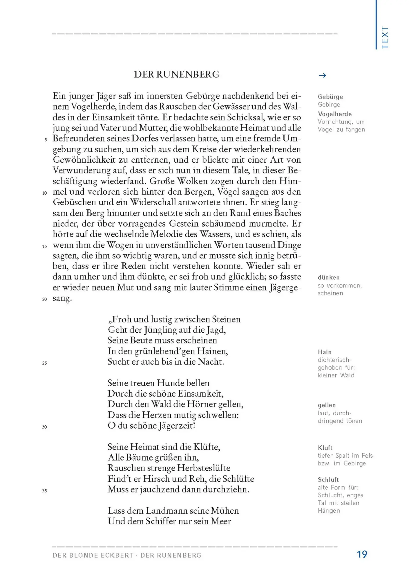 Bild: 9783804425668 | Der blonde Eckbert / Der Runenberg (Textausgabe) | Ludwig Tieck | Buch