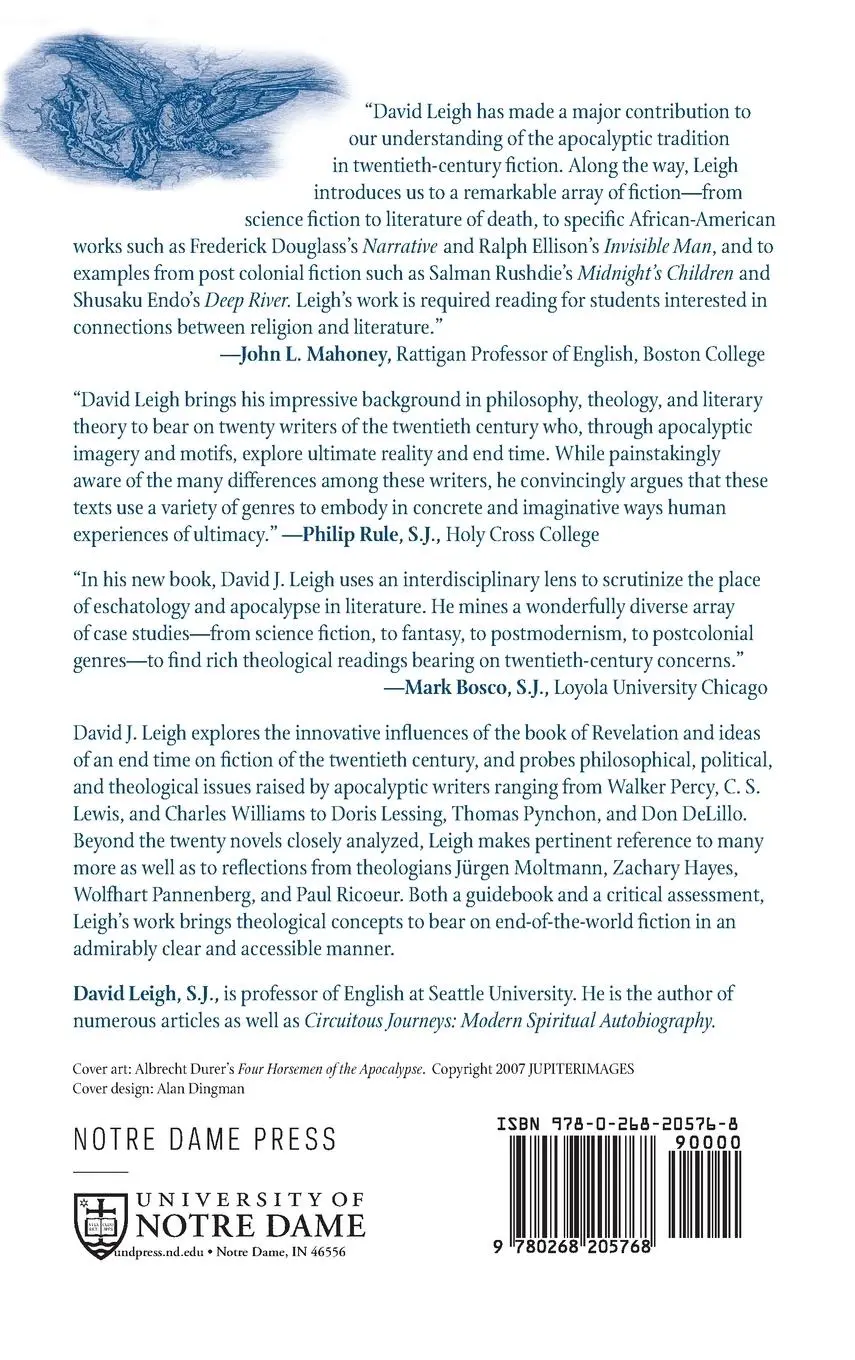 Rückseite: 9780268205768 | Apocalyptic Patterns in Twentieth-Century Fiction | David Leigh | Buch